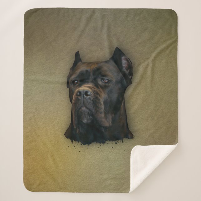 Cane Corso - Italian Mastiff Sherpa Blanket (Front)