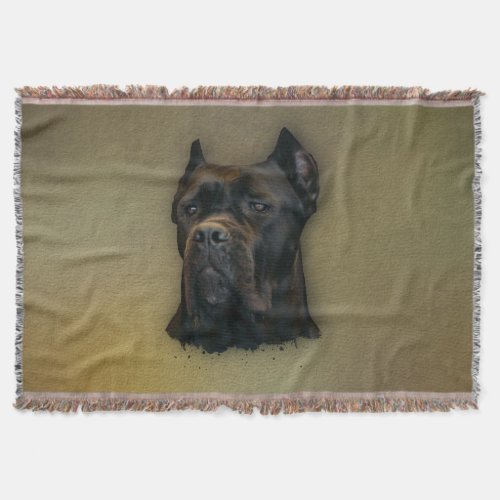 Cane Corso _ Italian Mastiff Throw Blanket