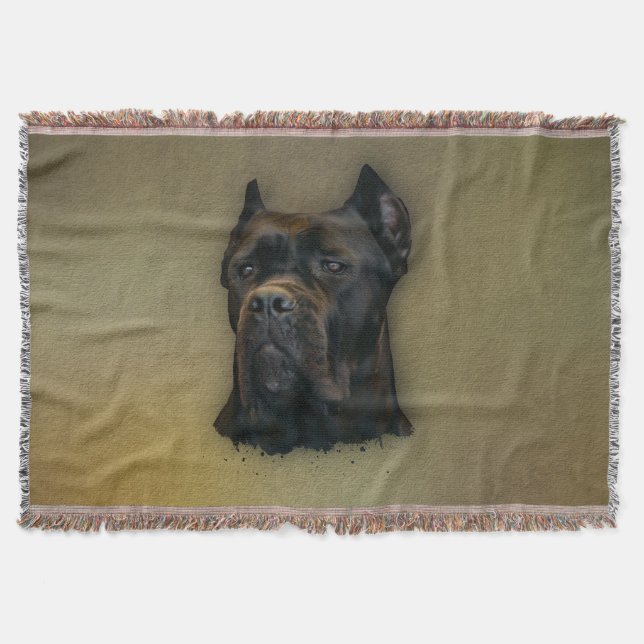 Cane Corso - Italian Mastiff Throw Blanket (Front)