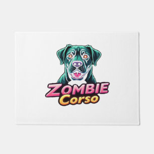Cane Corso Italian Mastiff Zombie Dog Halloween Es Doormat