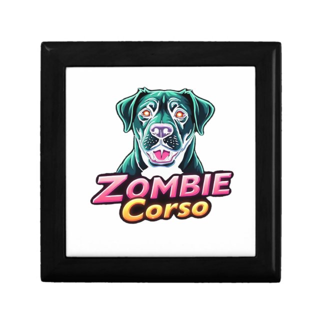 Cane Corso Italian Mastiff Zombie Dog Halloween Es Gift Box (Front)
