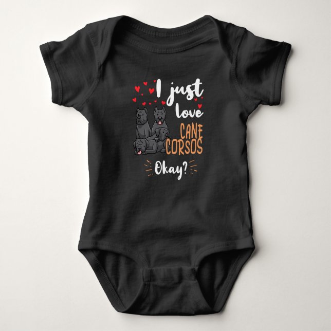 Cane Corso Italiano Baby Bodysuit (Front)