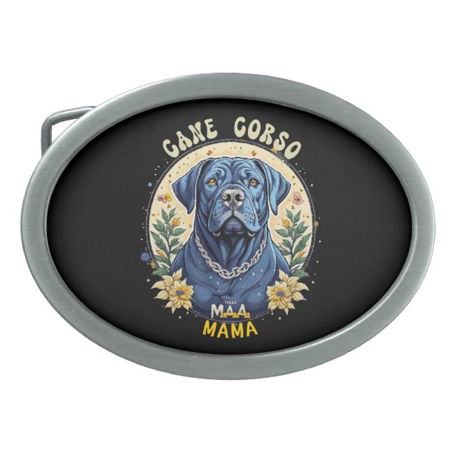 Cane Corso Mama Belt Buckle (Front)