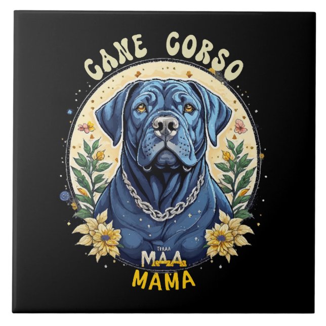 Cane Corso Mama Ceramic Tile (Front)