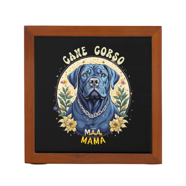 Cane Corso Mama Desk Organizer (Front)