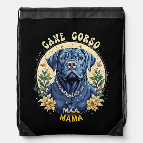 Cane Corso Mama Drawstring Bag