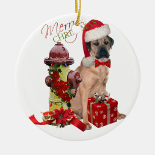 Cane Corso Merry Christmas Ceramic Ornament