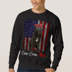 Cane Corso Mom American Flag Sweatshirt