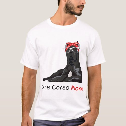 Cane Corso Mom Bandana Womens Cane Corso Dog T_Shirt