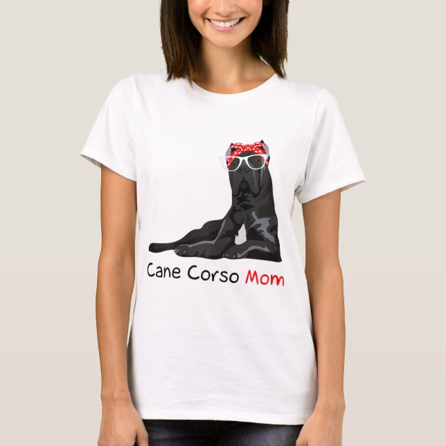 Cane Corso Mom Bandana Womens Cane Corso Dog T-Shirt (Front)