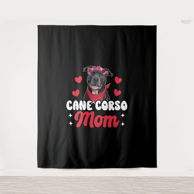 Cane Corso Mom Tapestry (Front)