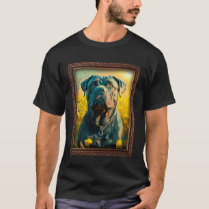 Cane Corso Painting Sunflower Flower Mom Women Flo T-Shirt