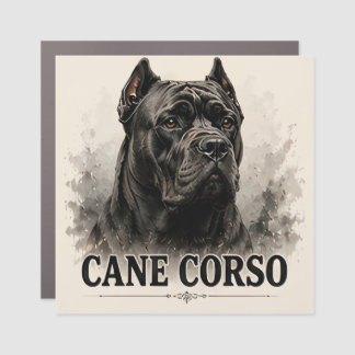 Cane Corso Powerful Guardian Dog Portrait Car Magnet