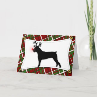 Cane Corso Reindeer Christmas Card