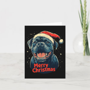 Cane Corso Santa Hat Merry Christmas Xmas Dog Love Card
