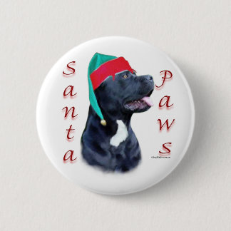 Cane Corso Santa Paws Button