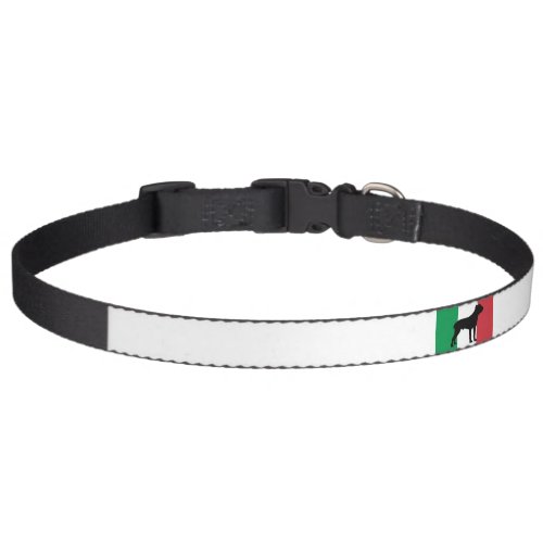 cane corso silhouette flag Italypng Pet Collar