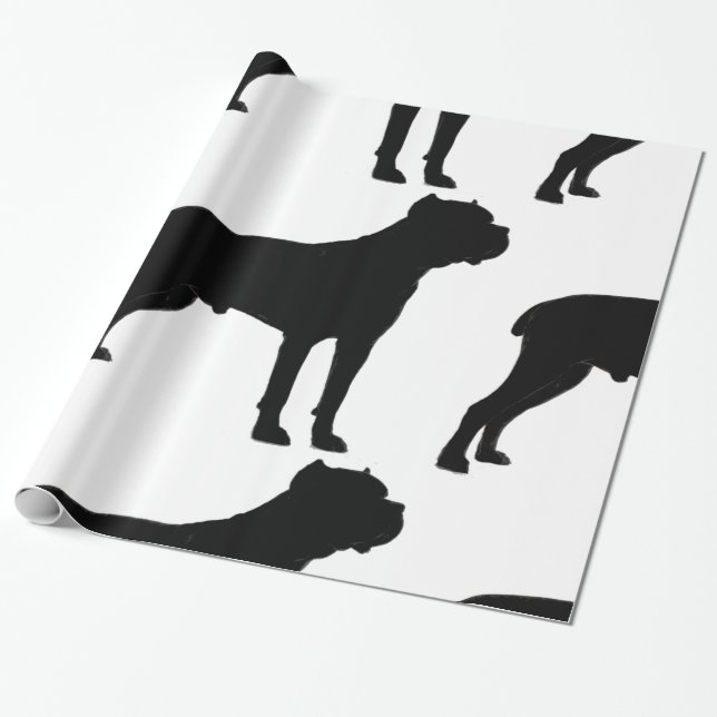 cane corso silo.png wrapping paper (Unrolled)