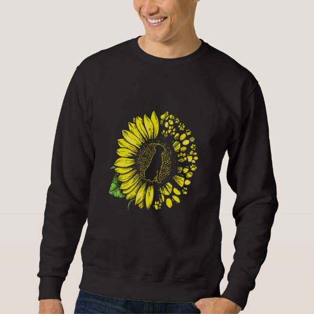 Cane Corso Sunflower With Paws Cute Dog Sweatshirt (Front)