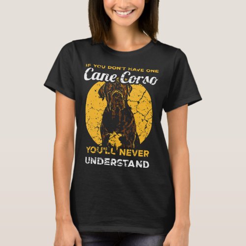 Cane Corso T Shirt Italian Mastiff Head Dog Pet T_