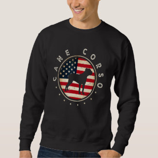 Cane Corso Usa Flag 4th July Dog Mom Dad Sweatshirt