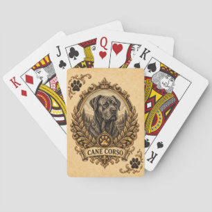 Cane Corso, Vintage Heritage Dog Poker Cards