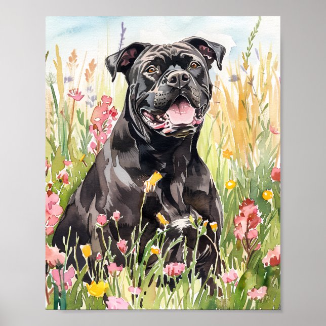 Cane Corso Wall Art Dog Print Poster Decor (Front)