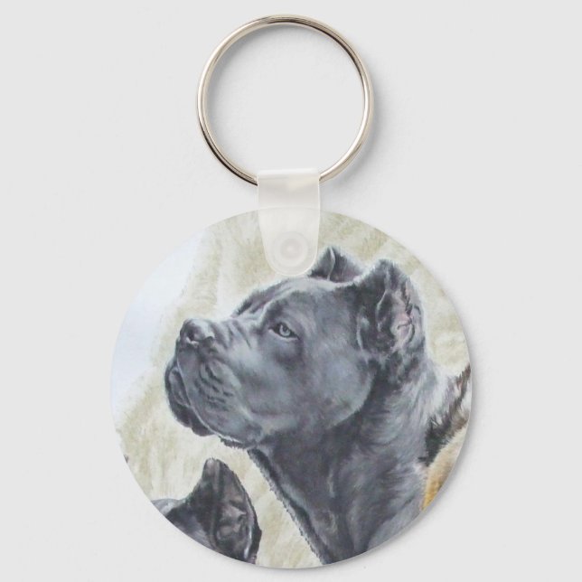 Cane Corso wGhost Keychain (Front)