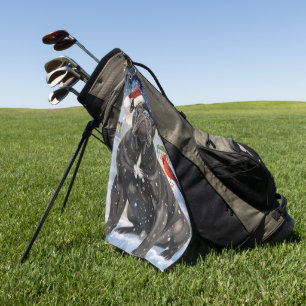 Cane Corso Winter Wonderland Christmas Joy Golf Towel