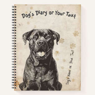 Cane Corso's Diary Notebook