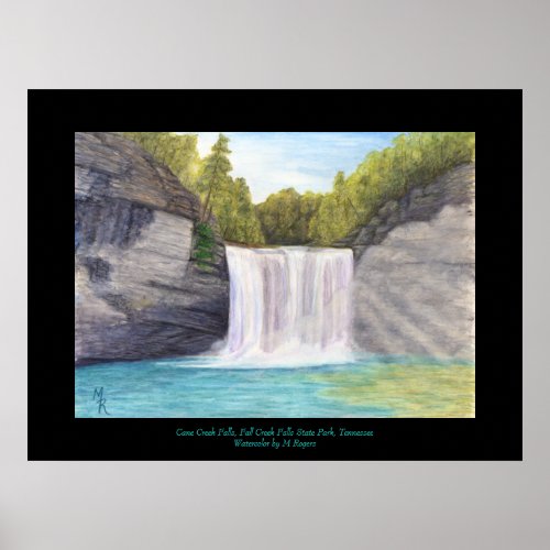Cane Creek Falls _ Fall Creek Falls State Park Poster