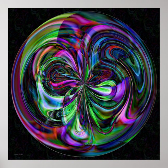 Cane Magic Mandala - Fractal Print (Front)