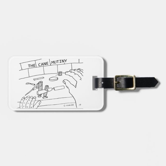 Cane Mutiny Luggage Tag (Front Horizontal)