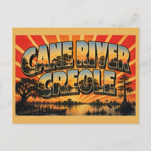Cane River Creole Louisiana Oxbow Lake Mossy Oaks Postcard