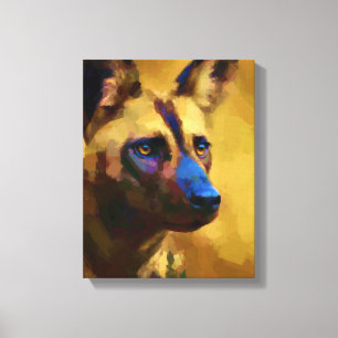 Cane Selvatico Africano Canvas Print