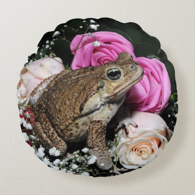 Cane toad in flowers