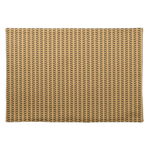Cane wicker parquet cloth placemat