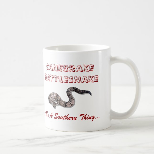 canebrake, canebrake, CANEBRAKERATTLESNAKE, It'... Coffee Mug (Right)