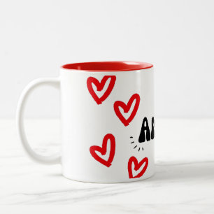 Caneca amor Two-Tone coffee mug