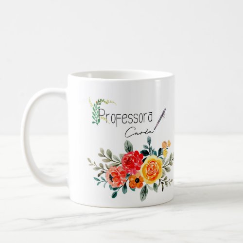 Caneca branca clssica 325 ml PROFESSORA Coffee Mug