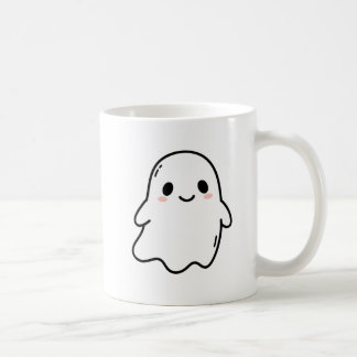 Caneca Cute Kawaii Ghost Coffee Mug