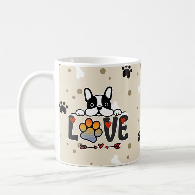 Caneca De Café Adorable cut, dogs lover mugs (Left)
