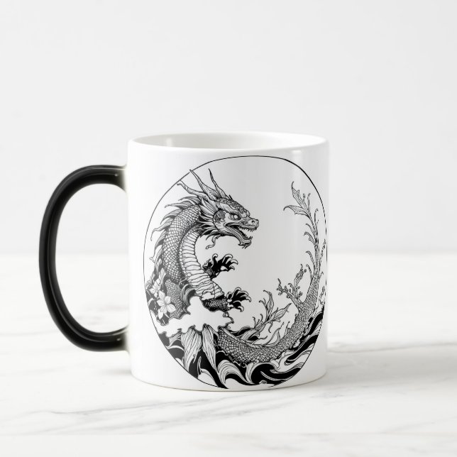 Caneca design dragao  color morph mug  (Left)