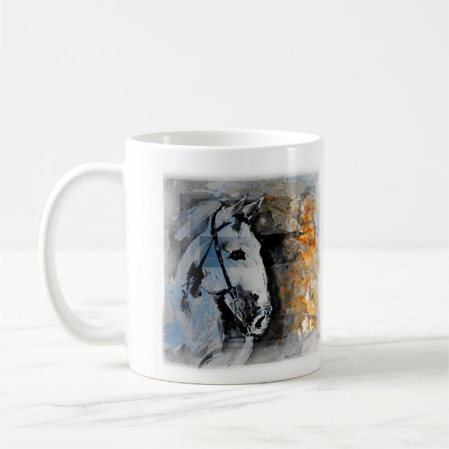 Caneca Horse Painting Coffee Mug (Left)