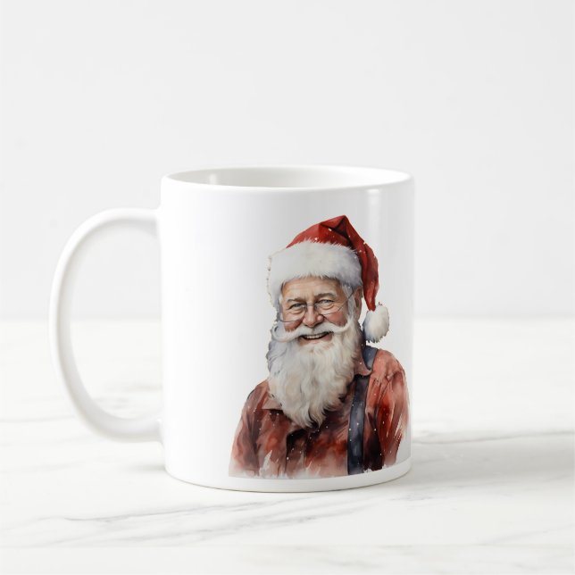 Caneca (Mug) Santa Duple Coffee Mug (Left)