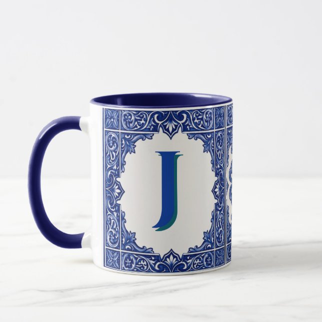 Caneca Personalizada Azulejo Português Mug (Left)
