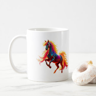 Caneca Rainbow Horse Coffee Mug