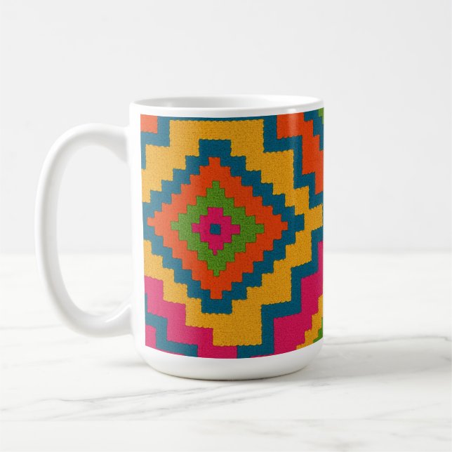 CANECAS CORES GEOMÉTRICO  COFFEE MUG (Left)