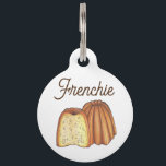 Canelé French Pastry Chef Pâtisserie Bakery Food Pet ID Tag<br><div class="desc">Design features an original marker illustration of a canelé, a traditional rum-flavored French pastry filled with custard and famous for its cylindrical shape and golden caramelized crust. The canale is a popular dessert at pâtisseries in France and in bakeries throughout the world. Ideal for any foodie, pastry chef, baker, or...</div>
