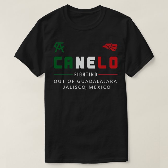 Canelo Alvarez Guadalajara Jalisco Mexico T-Shirt (Design Front)